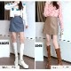 ミニスカート レザー タイトスカート 台形 ペチパンツ一体型 秋 ファスナー 韓国ファッション オフィスカジュアル ストリート ギャル セクシー ステッチ レディース 冬 春 新作 黒 灰 青 茶 ブラック ピンク グレー ベージュ ブルー ブラウン S M L XL JOCOSA 9108