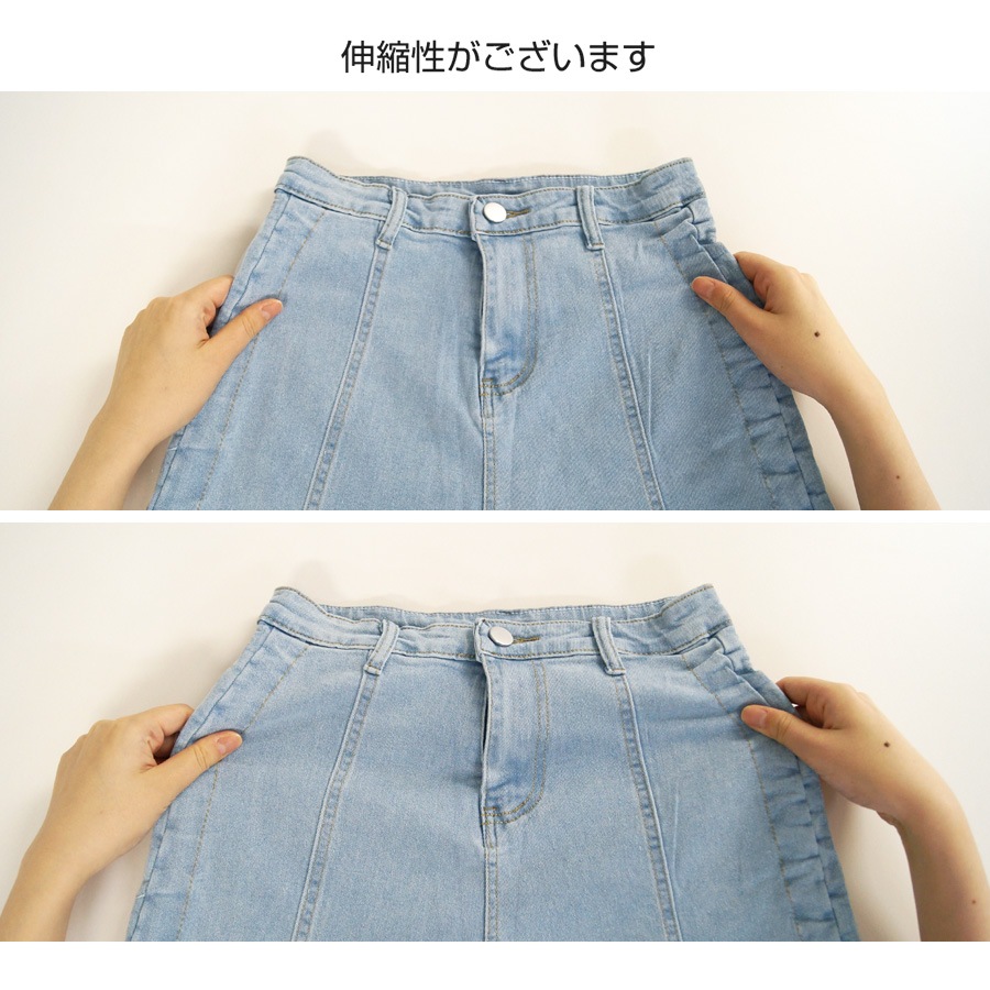 ショートパンツ デニム ハイウエスト 短パン ジーパン ドロスト 韓国ファッション レディース 新作 春 夏 秋 ブラック グレー ブルー S M L XL JOCOSA 9127