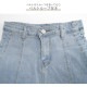 ショートパンツ デニム ハイウエスト 短パン ジーパン ドロスト 韓国ファッション レディース 新作 春 夏 秋 ブラック グレー ブルー S M L XL JOCOSA 9127