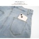 ショートパンツ デニム ハイウエスト 短パン ジーパン ドロスト 韓国ファッション レディース 新作 春 夏 秋 ブラック グレー ブルー S M L XL JOCOSA 9127