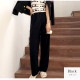 コーデュロイ リラックスパンツ ストレート 薄手 ワイド ロングパンツ ハイウエスト ゆったり 定番 シンプル 韓国ファッション レディース 新作 春 秋 冬 ブラック ブラウン グレージュ アイボリー M L JOCOSA 9130