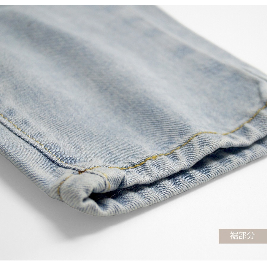 デニムパンツ ストレート ロング丈 ジーパン カジュアル ポケット シンプル 無地 ストリート 韓国ファッション レディース 新作 春 夏 秋 冬 ブラック 黒 ダークグレー 灰 アイボリー ライトブルー ブルー グレイッシュブルー 青 S M L XL JOCOSA 9106