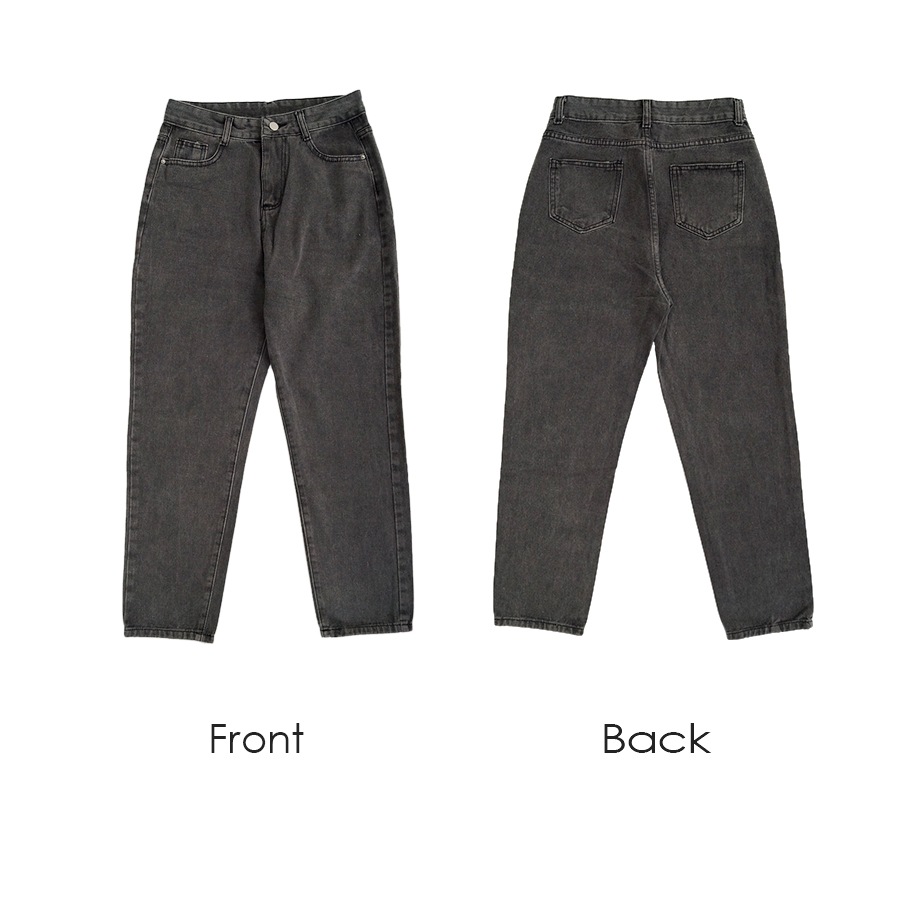 デニムパンツ ストレート ロング丈 ジーパン カジュアル ポケット シンプル 無地 ストリート 韓国ファッション レディース 新作 春 夏 秋 冬 ブラック 黒 ダークグレー 灰 アイボリー ライトブルー ブルー グレイッシュブルー 青 S M L XL JOCOSA 9106