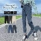デニムパンツ ストレート ロング丈 ジーパン カジュアル ポケット シンプル 無地 ストリート 韓国ファッション レディース 新作 春 夏 秋 冬 ブラック 黒 ダークグレー 灰 アイボリー ライトブルー ブルー グレイッシュブルー 青 S M L XL JOCOSA 9106