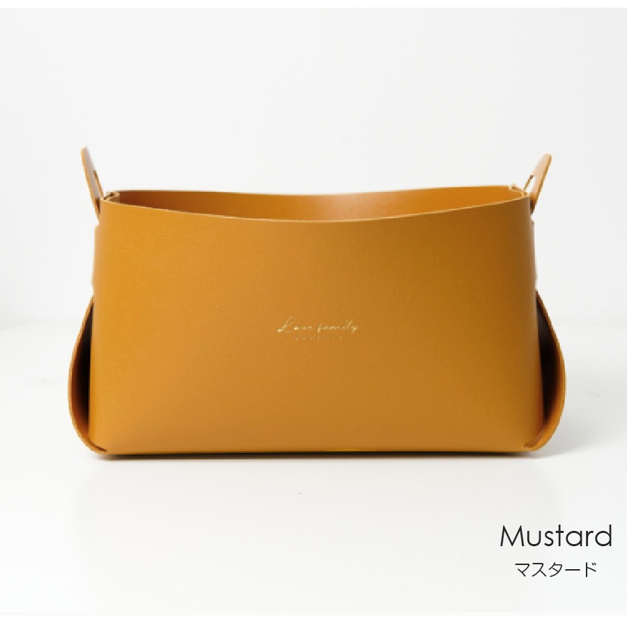 収納かご 小物入れ ボックス ケース 雑貨 インテリア おしゃれ かわいい メイクボックス コスメ収納 化粧品 リモコン 折りたたみ 取っ手 合皮 PUレザー 春夏秋冬 新作 大 マスタード キャメル グレー グリーン 緑 ブラック 黒 ピンク JOCOSA 9011 送料無料 即納