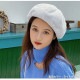 ベレー帽 レディース 春夏秋冬 新作 帽子 ファー ふわふわ シンプル 暖かい おしゃれ 可愛い アジャスター 紐 韓国風 韓流 ライトグレー ピンク ブラック 黒 ベージュ ブラウン 茶色 グレージュ ホワイト 白 JOCOSA 8465 即納 送料無料