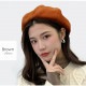 ベレー帽 レディース 春夏秋冬 新作 帽子 ファー ふわふわ シンプル 暖かい おしゃれ 可愛い アジャスター 紐 韓国風 韓流 ライトグレー ピンク ブラック 黒 ベージュ ブラウン 茶色 グレージュ ホワイト 白 JOCOSA 8465 即納 送料無料