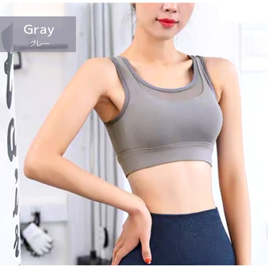 スポーツウェア スポーツブラ メッシュ スポブラ ノースリーブ タイト ショート丈 スポーティー フィットネス ヨガ レディース 韓国ファッション トップス 大人 おしゃれ シンプル ジム 春 夏 秋 冬 ブラック ピンク ワインレッド グレー S M L XL JOCOSA 8749