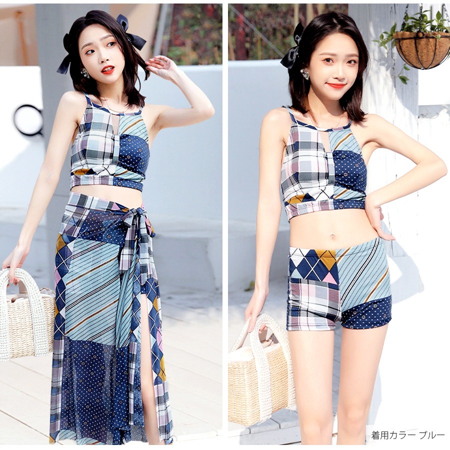 水着 3点セット セクシー 水着体型カバー タンキニ ビキニ 可愛い ママ