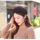 ベレー帽 チェック柄 チェック レディース ベレー 帽子 タイト 春 秋 冬 おしゃれ 大人 可愛い 韓国風 韓流 ブラウン 茶 ダークブラウン ワインレッド ネイビー JOCOSA 8479 即納 送料無料