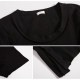 トップス レディース 半袖 春 夏 リブ Tシャツ カットソー スリット タイト 薄手 カジュアル ブラック ホワイト 黒 白 JOCOSA 8956 送料無料 即納