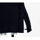 トップス レディース 半袖 春 夏 リブ Tシャツ カットソー スリット タイト 薄手 カジュアル ブラック ホワイト 黒 白 JOCOSA 8956 送料無料 即納
