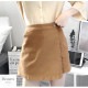 ショートパンツ キュロット ハイウエスト 無地 ミニ 春 夏 ベーシック 韓国ファッション 大人 レディース ブラック ホワイト ブラウン アイボリー S M L XL JOCOSA 9132