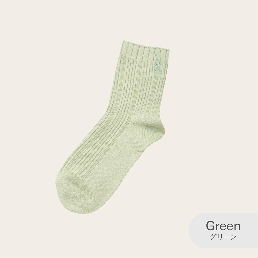 レディース ソックス 靴下セット リブ ロゴ刺繍 ウール ワンポイント シンプル クルー丈 かわいい 定番 くつ下 普段使い 合わせやすい カジュアル おしゃれ 黒 2足セット 黒 JOCOSA 9471