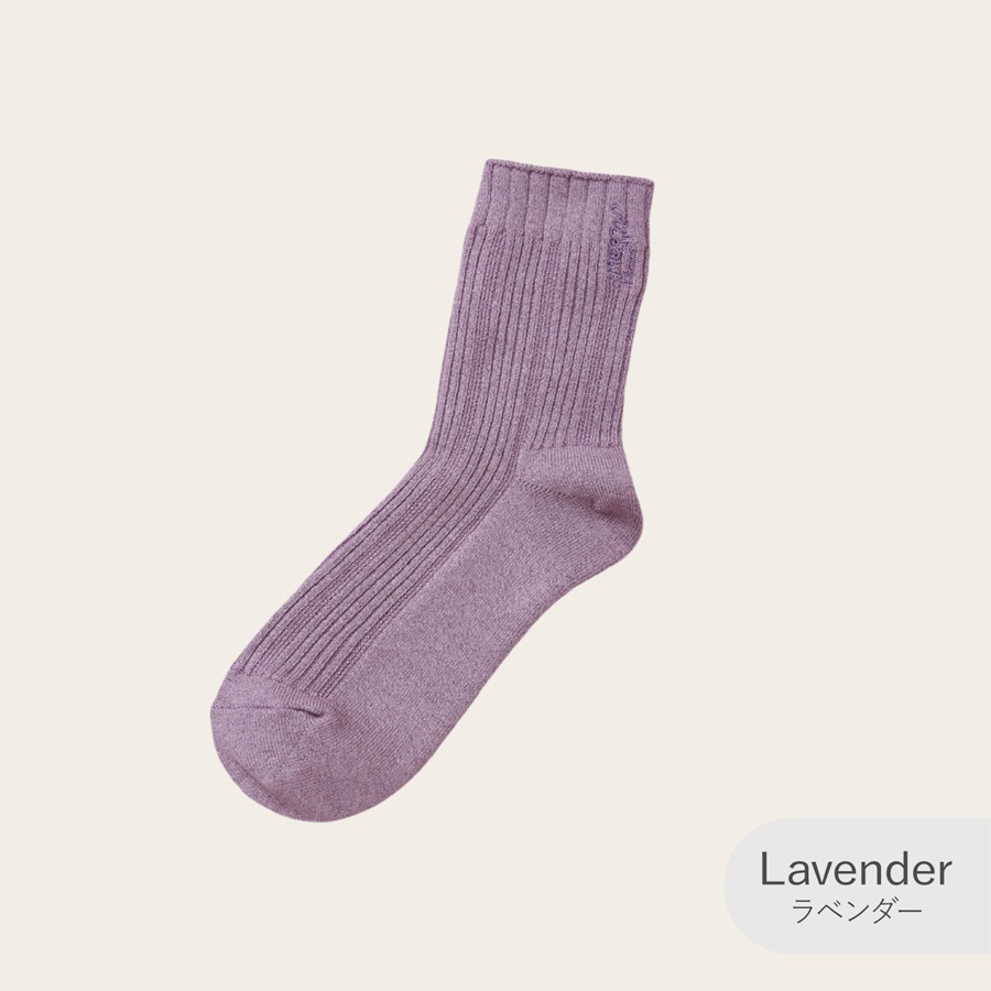 レディース ソックス 靴下セット リブ ロゴ刺繍 ウール ワンポイント シンプル クルー丈 かわいい 定番 くつ下 普段使い 合わせやすい カジュアル おしゃれ 黒 2足セット 黒 JOCOSA 9471