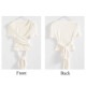 Ｔシャツ レディース 半袖 リボン フロントクロス へそ出し 2WAY ショート丈 春 夏 トップス 無地 綿 セクシー コットンカットソー 薄手 カジュアル ブラック ホワイト 黒 白 JOCOSA 8963 送料無料 即納