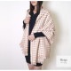 ストール 格子柄 大判 レディース 上品 ショール 羽織 ひざ掛け ブランケット 防寒 紫外線対策 UV対策 大人 可愛い おしゃれ フリンジ 韓国ファッション 春 秋 冬 新作 ブラック 黒 ベージュ フリーサイズ JOCOSA 8471
