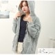パーカー オーバーサイズ 裏起毛 フード トップス 長袖 韓国ファッション 秋 冬 大きいサイズ ストリート ギャル レディース 新作 ブラック 黒 グレー 灰 ブルー 青 S M L JOCOSA 8388