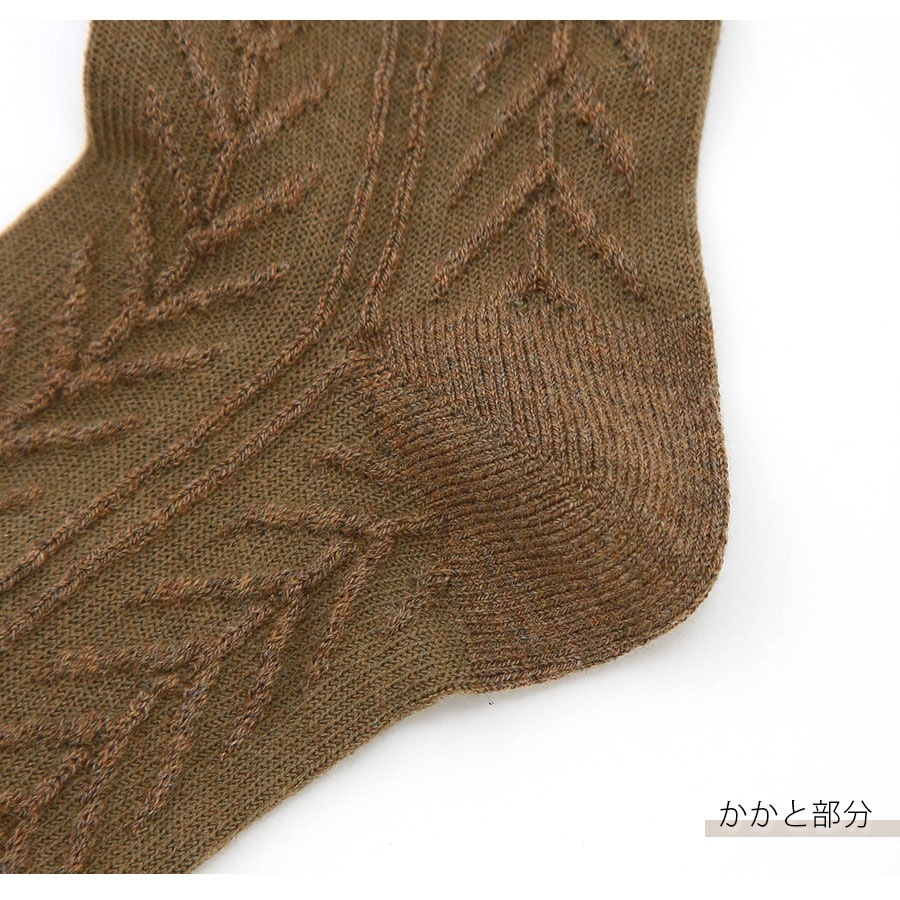 靴下 3足セット ウール混 ヘリンボーン柄 締め付けない シンプル クルー丈 あったか ランダム 保湿 レディース 新作 フリーサイズ JOCOSA 9450