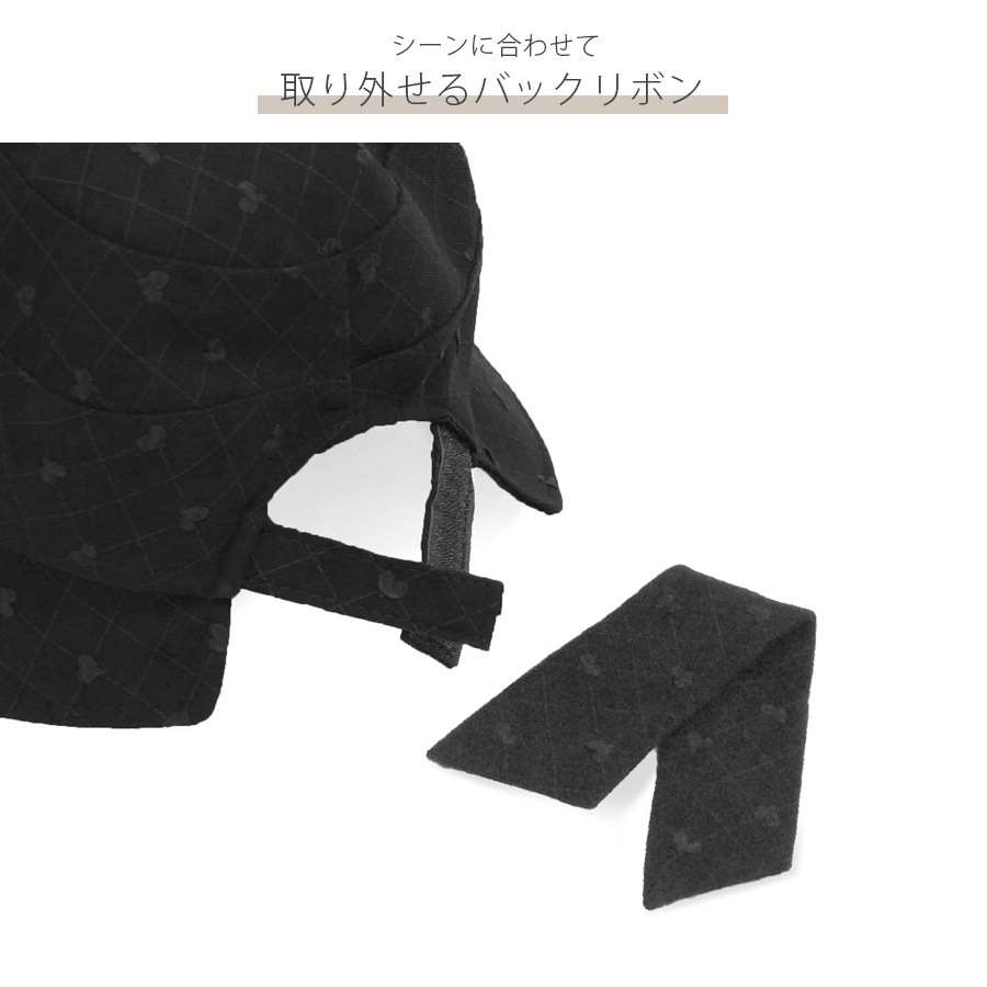 バックリボン バケットハット 帽子 UV対策 紫外線対策 2WAY 折りたたみ 韓国ファッション レディース 新作 春 夏 秋 ブラック アイボリー フリーサイズ JOCOSA 9429
