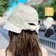 バックリボン バケットハット 帽子 UV対策 紫外線対策 2WAY 折りたたみ 韓国ファッション レディース 新作 春 夏 秋 ブラック アイボリー フリーサイズ JOCOSA 9429