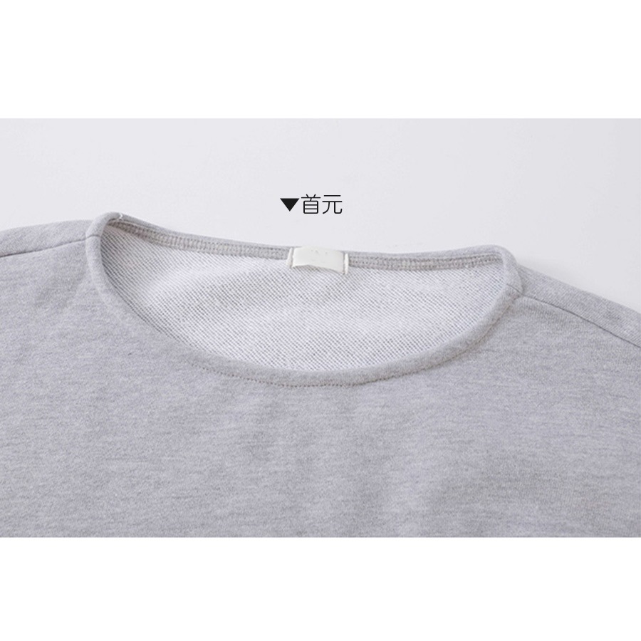 トレーナー スウェット レディース 長袖 リボン 春 秋 冬 トップス 無地 ゆったり ドロップショルダー 大きめ オーバーサイズ ボリューム袖 ミニ丈 大人可愛い 韓流 韓国 カジュアル グレー ブラック ホワイト 黒 白 JOCOSA 8967 送料無料 即納