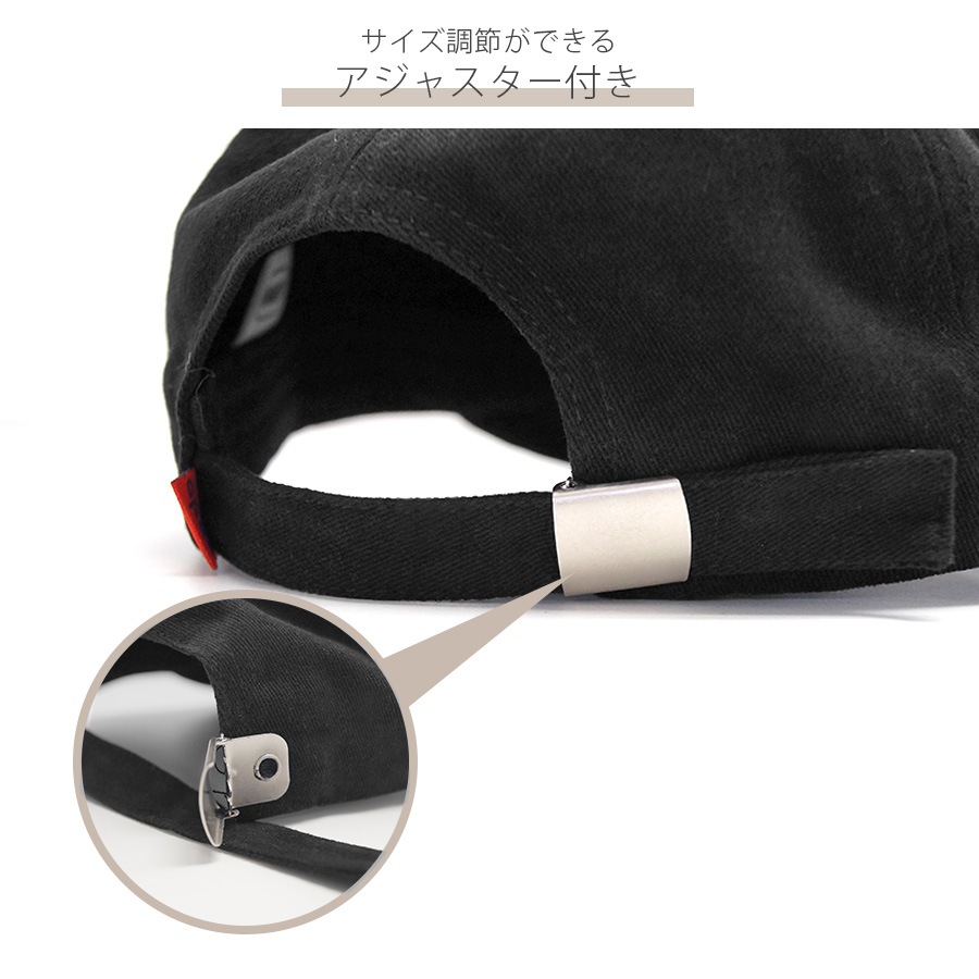 キャップ 帽子 ロゴ ワンポイント 韓国ファッション レディース 新作 春 夏 秋 冬 ブラック レッド グレー ベージュ ネイビー ブラウン グリーン フリーサイズ JOCOSA 9430