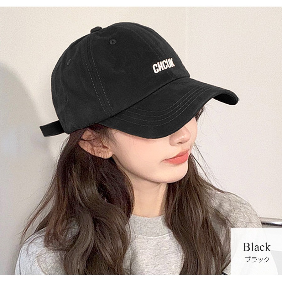 キャップ 帽子 ロゴ ワンポイント 韓国ファッション レディース 新作 春 夏 秋 冬 ブラック レッド グレー ベージュ ネイビー ブラウン グリーン フリーサイズ JOCOSA 9430