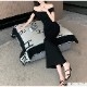 ワンピース ニット オフショルダー タイト ロング丈 半袖 春服 夏服 JOCOSA 5002