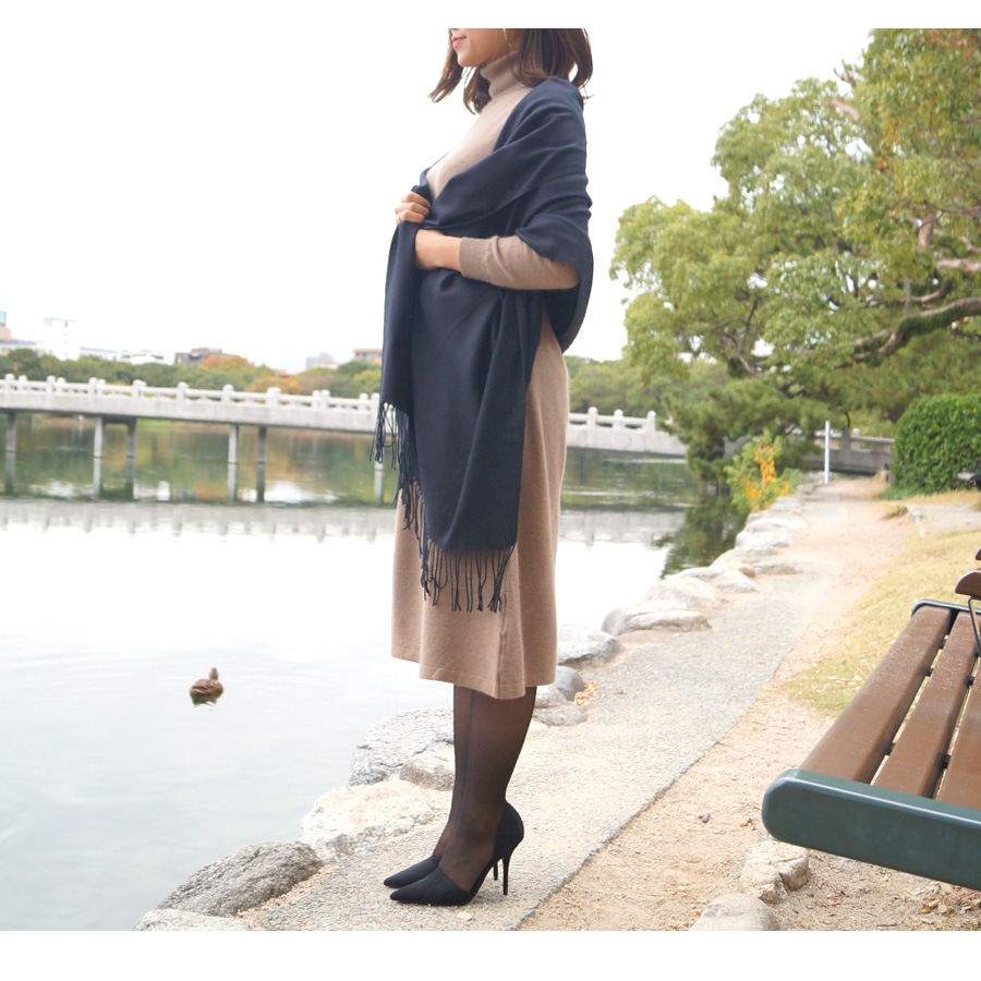 ストール レディース 大判 カシミアタッチ マフラー 無地 春 夏 秋 冬 ショール 羽織 ひざ掛け ブランケット 防寒 薄手 イエロー 黄色 サーモンピンク レッド 赤 コバルトブルー グレージュ グレー ブルー 青 ダークグレー カーキ ブラック 黒JOCOSA 8481 送料無料 即納