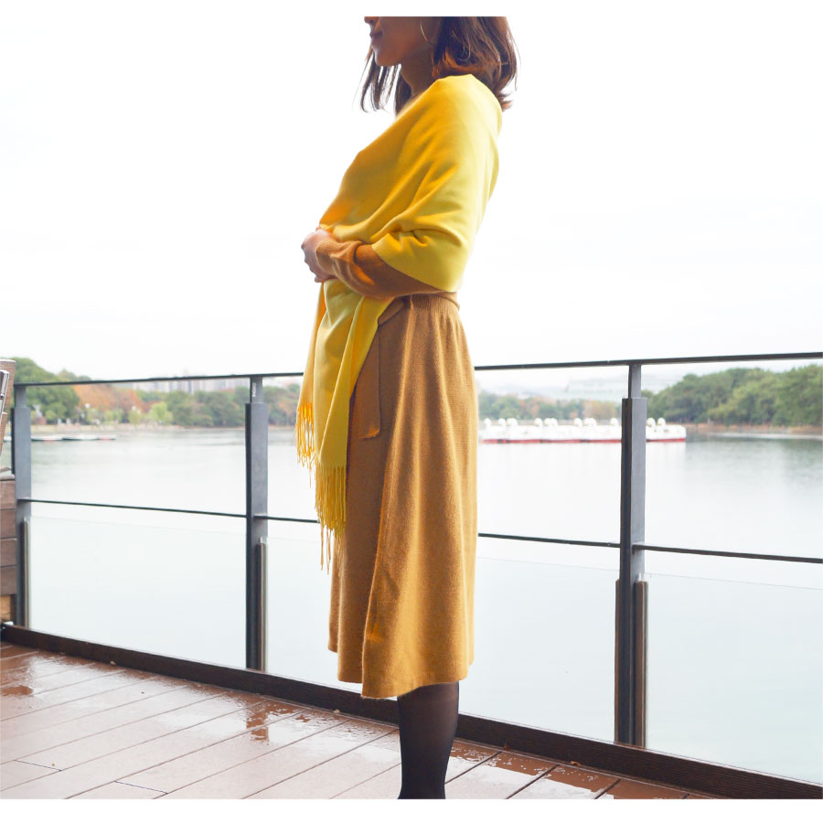 ストール レディース 大判 カシミアタッチ マフラー 無地 春 夏 秋 冬 ショール 羽織 ひざ掛け ブランケット 防寒 薄手 イエロー 黄色 サーモンピンク レッド 赤 コバルトブルー グレージュ グレー ブルー 青 ダークグレー カーキ ブラック 黒JOCOSA 8481 送料無料 即納