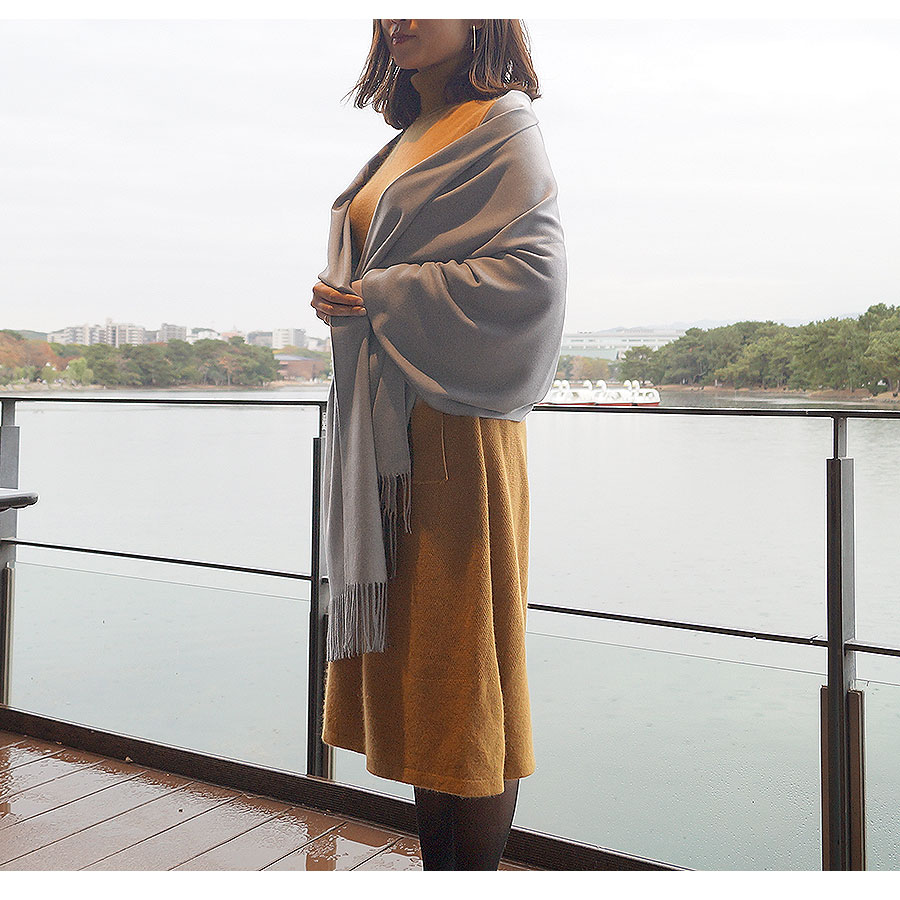 ストール レディース 大判 カシミアタッチ マフラー 無地 春 夏 秋 冬 ショール 羽織 ひざ掛け ブランケット 防寒 薄手 イエロー 黄色 サーモンピンク レッド 赤 コバルトブルー グレージュ グレー ブルー 青 ダークグレー カーキ ブラック 黒JOCOSA 8481 送料無料 即納
