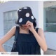 バケットハット リバーシブル 帽子 折りたたみ つば付き シンプル ドット 無地 きれいめ おしゃれ 可愛い 韓国ファッション レディース 春 夏 秋 新作 アイボリー ブラック 黒 ベージュ フリーサイズ JOCOSA 8454