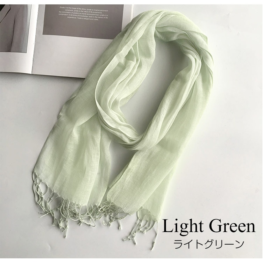 ストール レディース 大判 リネン100% 麻 天然素材 薄手 上品 無地 春 夏 秋 冬 ショール 羽織 紫外線対策UVカットエアリー 大人 JOCOSA 8493 送料無料 即納