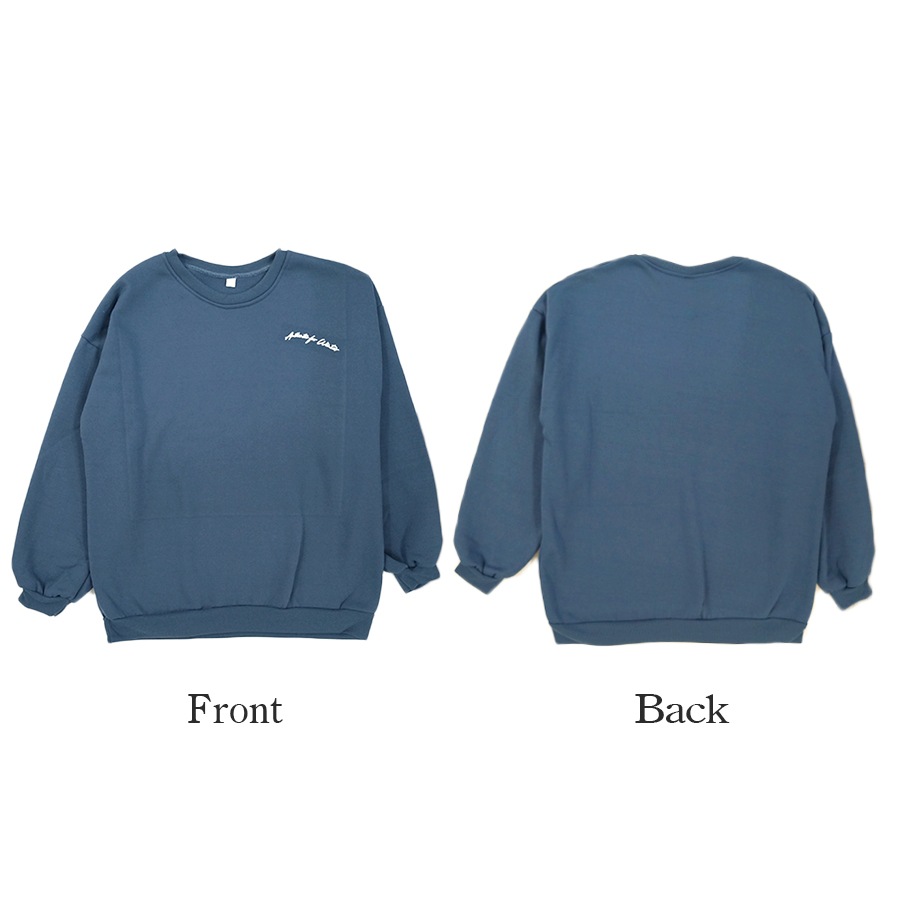 スウェット 裏起毛 ロゴ トレーナー トップス 長袖 韓国ファッション ストリート オーバーサイズ 大きいサイズ ギャル プルオーバー クルーネック レディース 秋 冬 新作 黒 緑 青 ブラック ベージュ グリーン ブルー オレンジ M L XL JOCOSA 7161