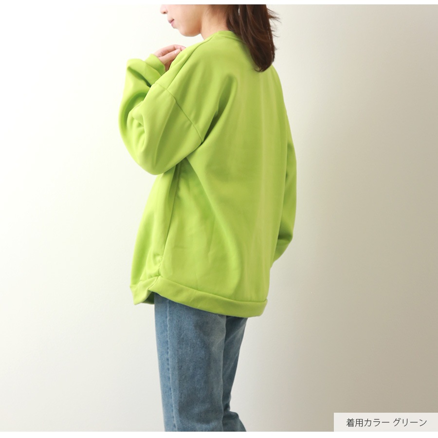 新品・L】YOASOBI クルーネック プルオーバー グリーン トレーナー