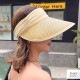 サンバイザー 麦わら 帽子 リボン つば広 調整付き シンプル 春 夏 秋 新作 おしゃれ 大人可愛い ブラック ホワイト ピンク ブラウン アイボリー フリーサイズ JOCOSA 9432
