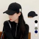 キャップ 帽子 レディース 無地 韓国 韓国ファッション ストリート ロゴ タグ ワンポイント アジャスター付き シンプル 春 夏 秋 冬 新作  おしゃれ 大人 可愛い ブラック 黒 ホワイト 白 グレー ネイビー 紺 ベージュ フリーサイズ JOCOSA 8453