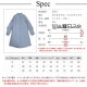 ワンピース スリット ロング丈 シャツワンピ スタンドカラー くすみカラー 韓国ファッション レディース 春 秋 新作  ベージュ ブルー S M L JOCOSA 9252