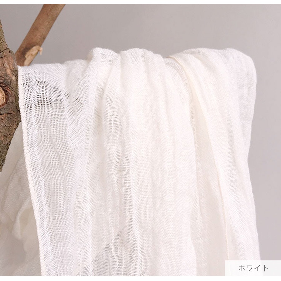 ストール レディース リネン 麻 天然素材 薄手 上品 無地 韓国ファッション シンプル 大人 カジュアル 春 夏 秋 冬 ショール 羽織 紫外線対策 ブラック ホワイト イエロー ピンク グレー グリーン JOCOSA 9420
