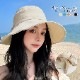 バケットハット リボン 小顔効果 日よけ UVケア 帽子 つば広 JOCOSA 9452