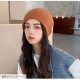 ニット帽 キャップ 厚手 リブニット 無地 2way 韓国ファッション レディース 秋冬 プチプラ シンプル 人気 大人 おしゃれ 新作 ブラック 黒 グレー 灰 アイボリー グリーン 緑 ブルー 青 イエロー 黄色 パープル 紫 ブラウン 茶 フリーサイズ JOCOSA 9405