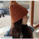 ニット帽 キャップ 厚手 リブニット 無地 2way 韓国ファッション レディース 秋冬 プチプラ シンプル 人気 大人 おしゃれ 新作 ブラック 黒 グレー 灰 アイボリー グリーン 緑 ブルー 青 イエロー 黄色 パープル 紫 ブラウン 茶 フリーサイズ JOCOSA 9405