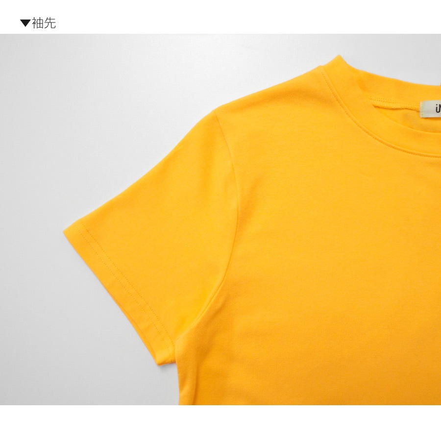 フロントリボンミニワンピース レディース 春夏秋冬 新作 半袖 ショート丈 無地 シンプル セクシー 大人可愛い デート 女子会 韓国風 韓流 ブラック 黒 イエロー 黄色 S JOCOSA 8840 送料無料 即納