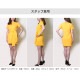 フロントリボンミニワンピース レディース 春夏秋冬 新作 半袖 ショート丈 無地 シンプル セクシー 大人可愛い デート 女子会 韓国風 韓流 ブラック 黒 イエロー 黄色 S JOCOSA 8840 送料無料 即納