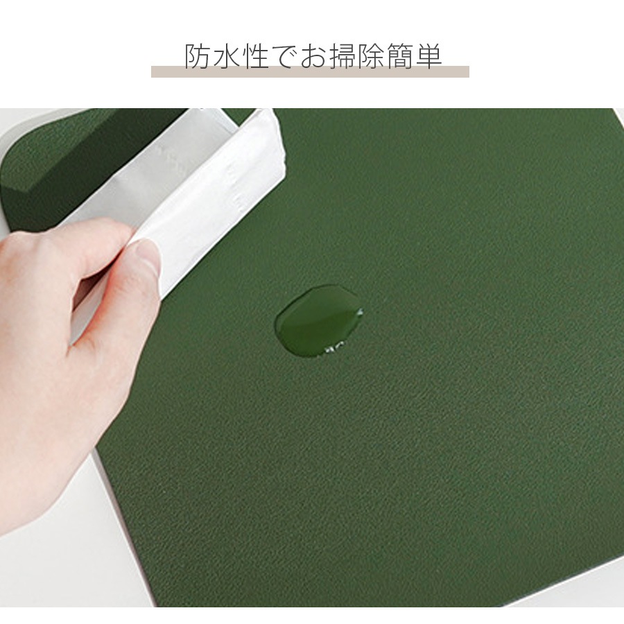 マウスパッド シンプル レザー PVCレザー ソフトレザー PC周辺機器 PC雑貨 正方形 防水 デスク 春 夏 秋 冬 新作 ブラック 黒 グレー 灰 ピンク レッド 赤 グリーン 緑 ネイビー 紺 イエロー 黄色 オレンジ 橙 JOCOSA 9037