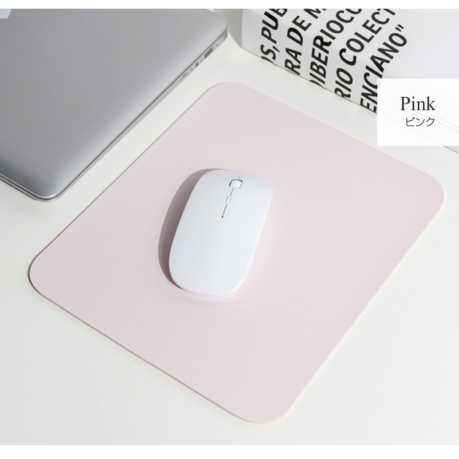 マウスパッド シンプル レザー PVCレザー ソフトレザー PC周辺機器 PC雑貨 正方形 防水 デスク 春 夏 秋 冬 新作 ブラック 黒 グレー 灰 ピンク レッド 赤 グリーン 緑 ネイビー 紺 イエロー 黄色 オレンジ 橙 JOCOSA 9037