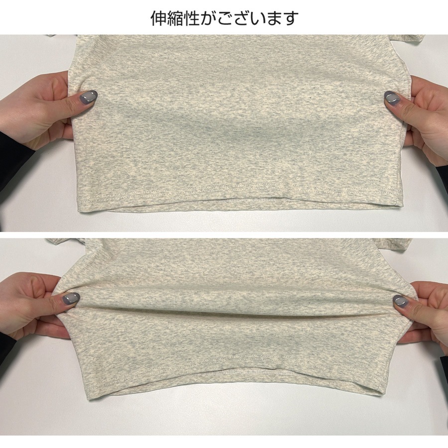 トップス 半袖 ショート丈 伸縮 韓国ファッション JOCOSA 7259