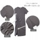 フロントギャザースリットワンピース レディース 春夏秋冬 新作 半袖 膝下 Ｔシャツ 無地 切替 タイト セクシー シンプル カジュアル おしゃれ 大人可愛い 韓国風 韓流 ブラック 黒 ダークグレー SML JOCOSA 8842 送料無料 即納