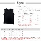 トップス ノースリーブ クルーネック 伸縮 韓国ファッション JOCOSA 7255